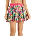 thumbnail image 2 of ID Ideology Women's Tropical Printed Pleated Skort Pink Size Small, 2 of 3