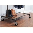 thumbnail image 6 of Real Home Innovations Heavy Duty Garment Rack, Metal and Wood, Black and Brown, 6 of 8