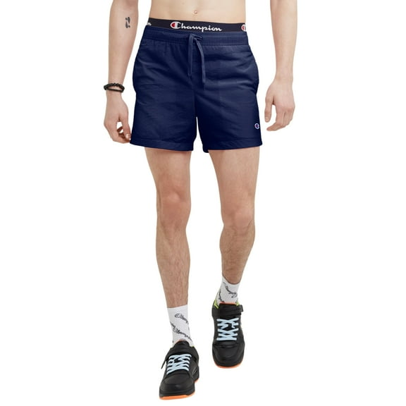 Champion Men's 5" Volley Training Shorts Small Navy Blue