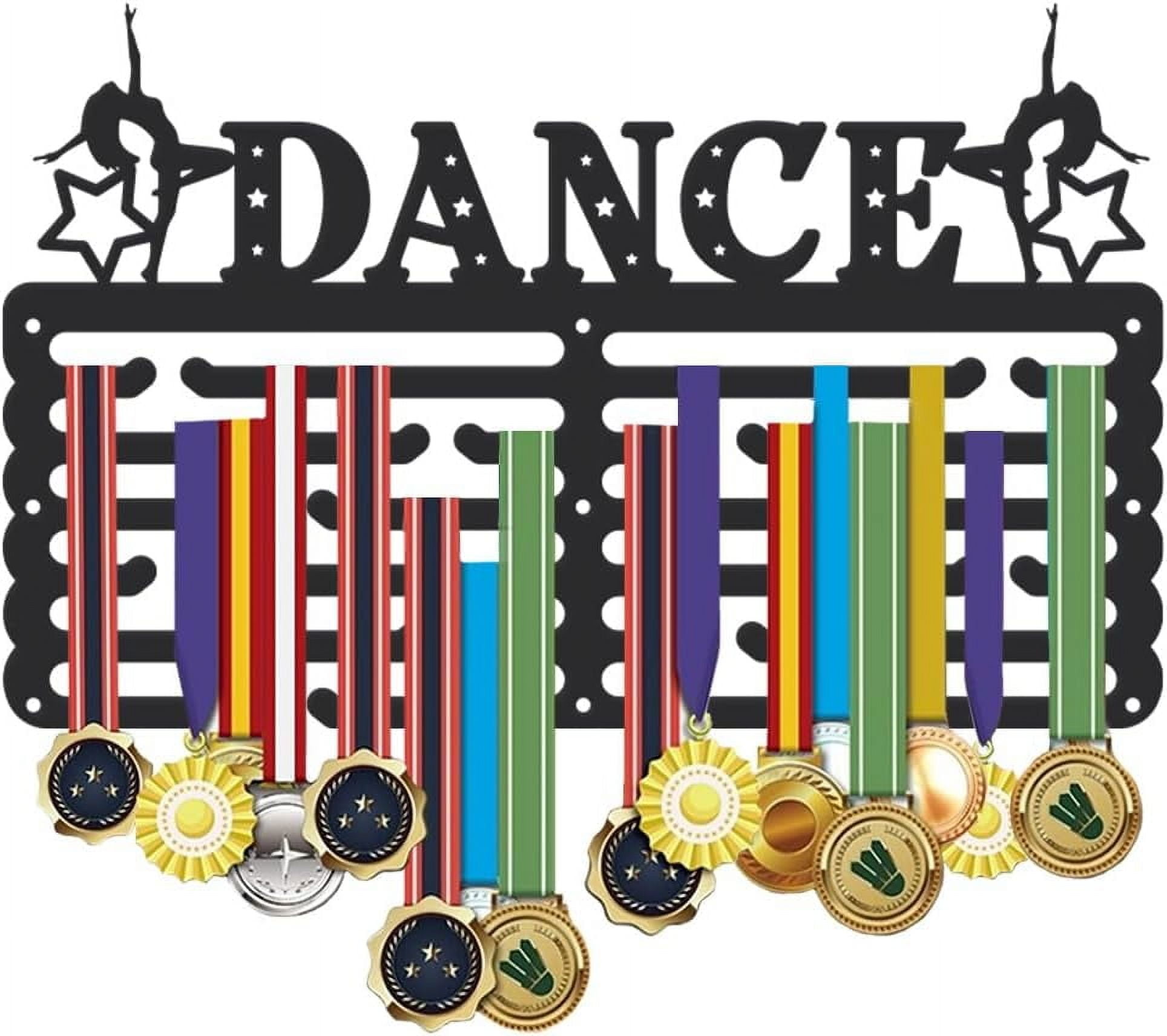 Medal Hanger Display Sports Medal Holder Award Metal Medal Organizer Ribbon Rack Wall Mounted Race Non-Slip Hooks for Athletes Gifts for Athletes and Kids Colorful DIY