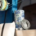 thumbnail image 3 of 20 Oz Pioneer Flower Coffee Tumbler Double Wall Insulated Stainless Steel Water Bottle | Metal Reusable Thermoses Flask with Cup Cap | Leak & Sweat Proof with Anti-Dust Lid, 3 of 7