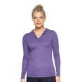 thumbnail image 2 of Expert Brand USA-Made Athletic Heather Hoodie Shirt for Women, 2 of 8