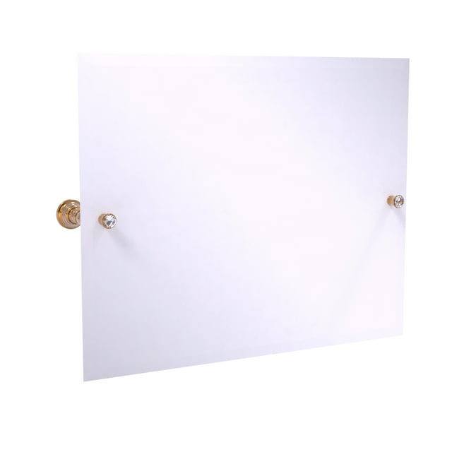 Miroir Inclinable Rectangulaire Paysage de la Collection Carolina Crystal avec Bord Biseauté