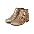 thumbnail image 5 of Breckelle Astro-11 New Women Metallic Leatherette Pointy Toe Buckle Ankle Bootie, 5 of 5