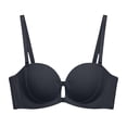 thumbnail image 4 of ZNQHFRE Front Closure Strapless Bra with Removable Strap, No Underwire Push Up Bra for Women Small Breast, 4 of 5