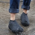 thumbnail image 3 of Couvre-chaussures Imperméables, Couvre-Chaussures Réutilisable en Silicone pour Hommes Femmes, m, Noir, 3 of 5