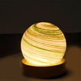 thumbnail image 3 of Luz LED Noche con Forma Bola Cristal y Planeta 3D, Luz Noche con Forma Luna y Galaxia, Luz de Noche USB para Dormitorio, Lámpara de Decoración Mesa con Mesita de Noche C, 3 of 5