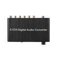 thumbnail image 2 of POINTERTECK Digital Optical Audio Converter Audio Adapter Portable Audio Switcher Black Audio Splitter Audio Extractor with Decoder Decoding for Home School Concert Cinema Squares, 2 of 9