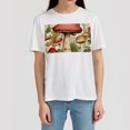 thumbnail image 4 of Mushroom Classic White 100% Cotton T-Shirt - Men's Summer Casual Short Sleeve Tee Shirt, 4 of 5