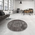 thumbnail image 4 of Ahgly Company Machine Washable Indoor Square Traditional Granite Gray Area Rugs, 4' Square, 4 of 7