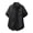 Black, variant on Mens Short Sleeve Button Down Shirts Jacquard Argyle Textured Summer Casual Tropical Beach Top, Fashion Loose Fit Lightweight Breathable Vacation Travel Tops with Chest Pocket