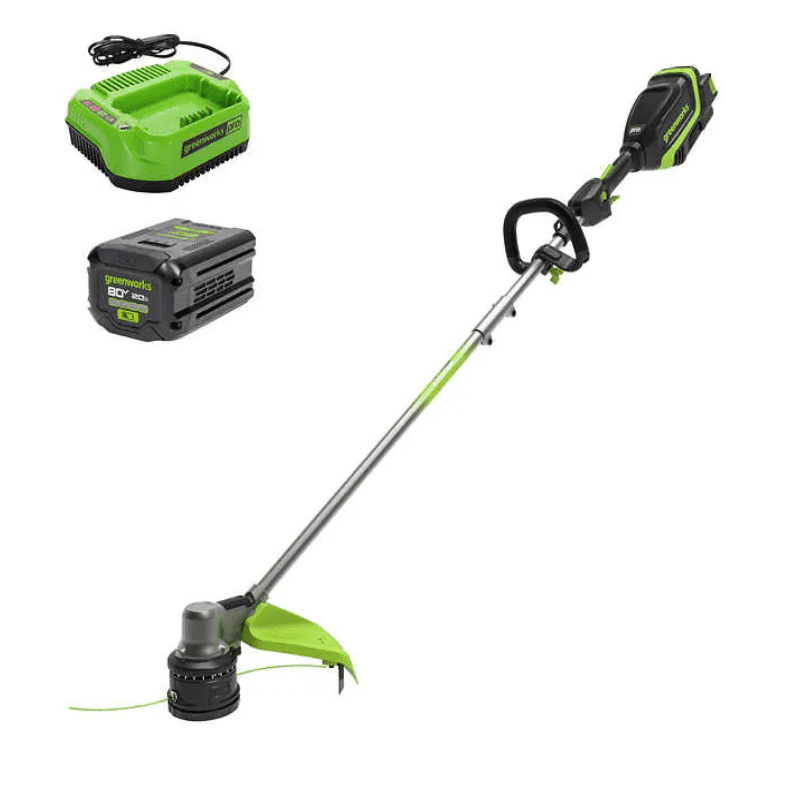 Pre-Owned Greenworks 80V 17" Brushless String Trimmer With 2.0Ah Battery & Charger
