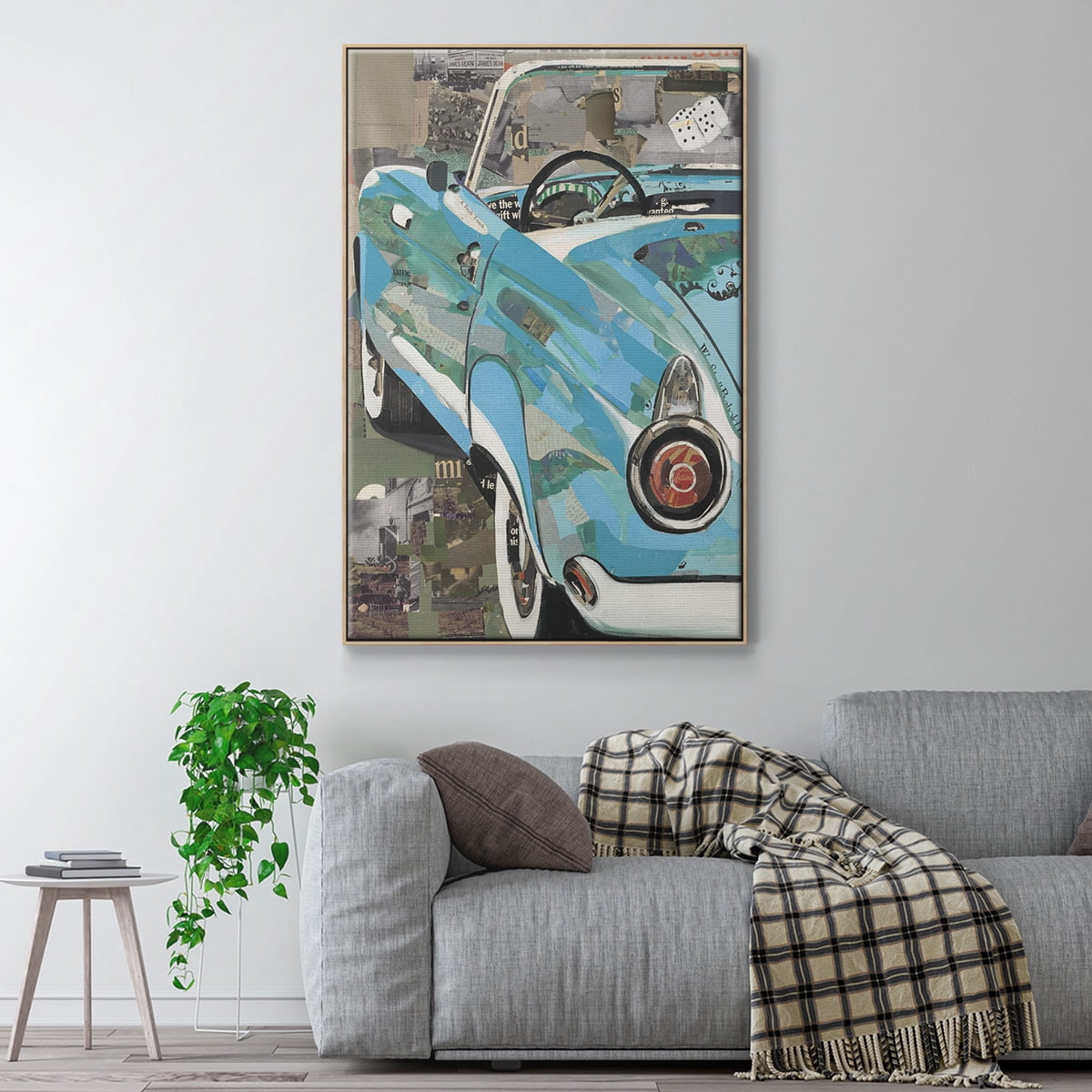 Thunderbird Framed Premium Gallery Wrapped Canvas - Ready to Hang