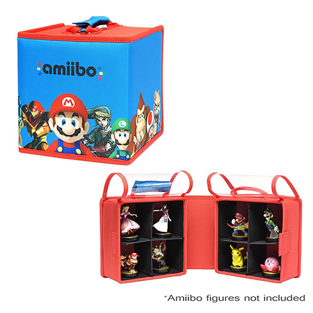 Hori Mario Family Travel Case 8 For Nintendo Amiibo