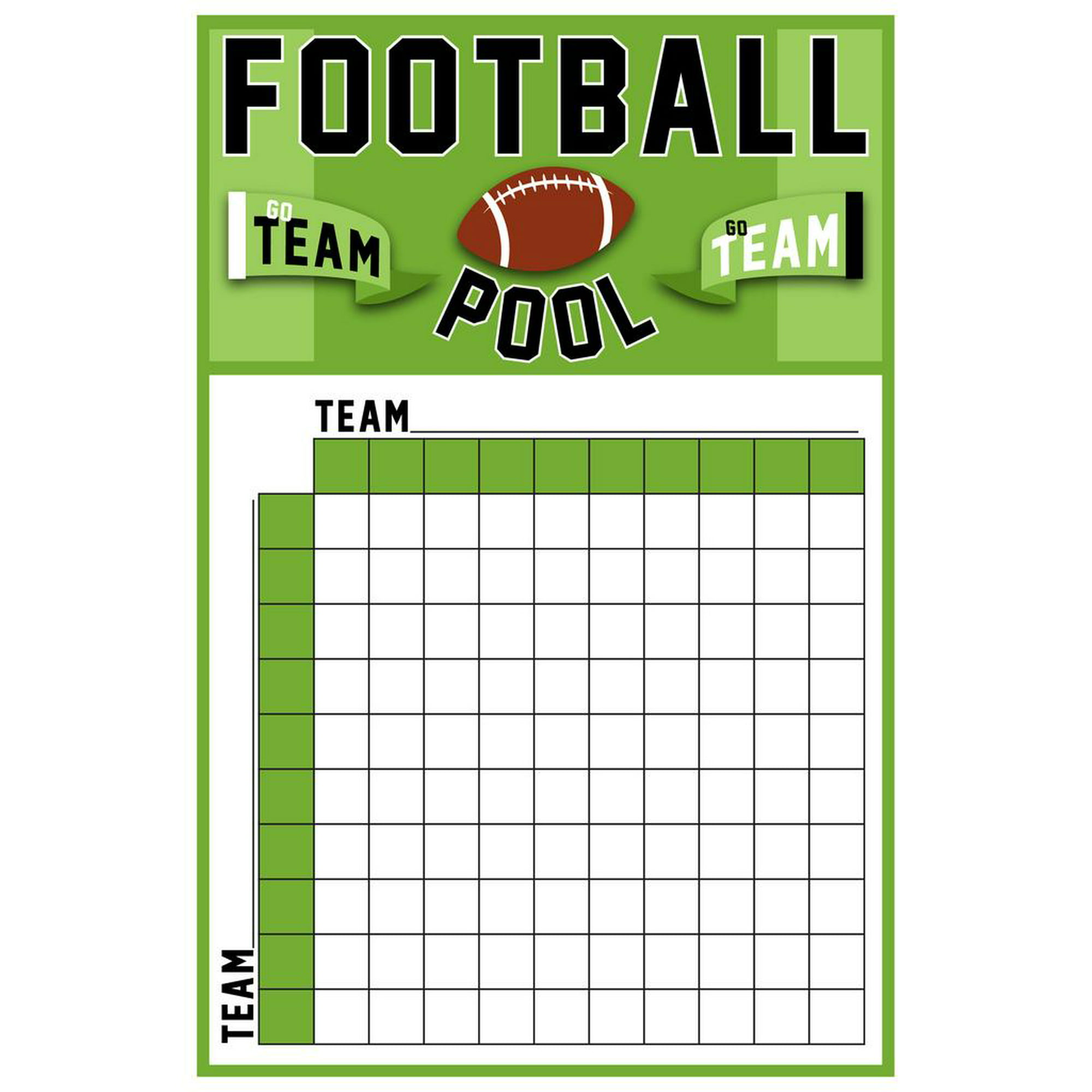 Football Pool Big Game Betting Bowl Squares Box Scoreboard Chart Board  Super Party Supplies 2022 Decorations Large Boxes Decor Square Wall Team  Bowl
