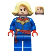 Captain Marvel (Bright Yellow Hair, Red Hands) - LEGO Marvel Minifigure (2020)