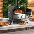 thumbnail image 2 of BETISEF 15''Outdoor Pizza Oven Wood Fired Pizza Oven Portable Patio Ovens &Pizza Stone, Pizza Peel,Adjustable Legs,Waterproof Cover, 2 of 10