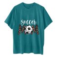 thumbnail image 5 of Tops de manga corta con hombros caídos informales de verano para mujer, camisetas divertidas con cuello redondo y estampado de béisbol OAVQHLG3B Store  lin121212, 5 of 5