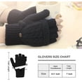 thumbnail image 4 of Guantes de mujer Manoplas sin dedos - Guantes cálidos de invierno Tejido de cable Heat Weaver, Guantes de medio dedo para damas y niñas MFZFUKR CJWUS-1240, 4 of 7