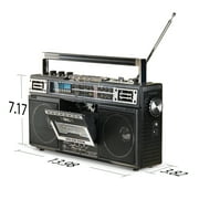 QFX J-220BT cassette AM/FM/SW radio Bluetooth boombox with USB recording