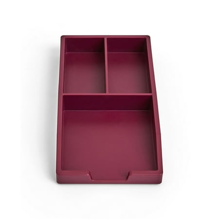 UPC: 0718103324229 | TRU RED Stackable Plastic Accessory Tray Purple TR55246