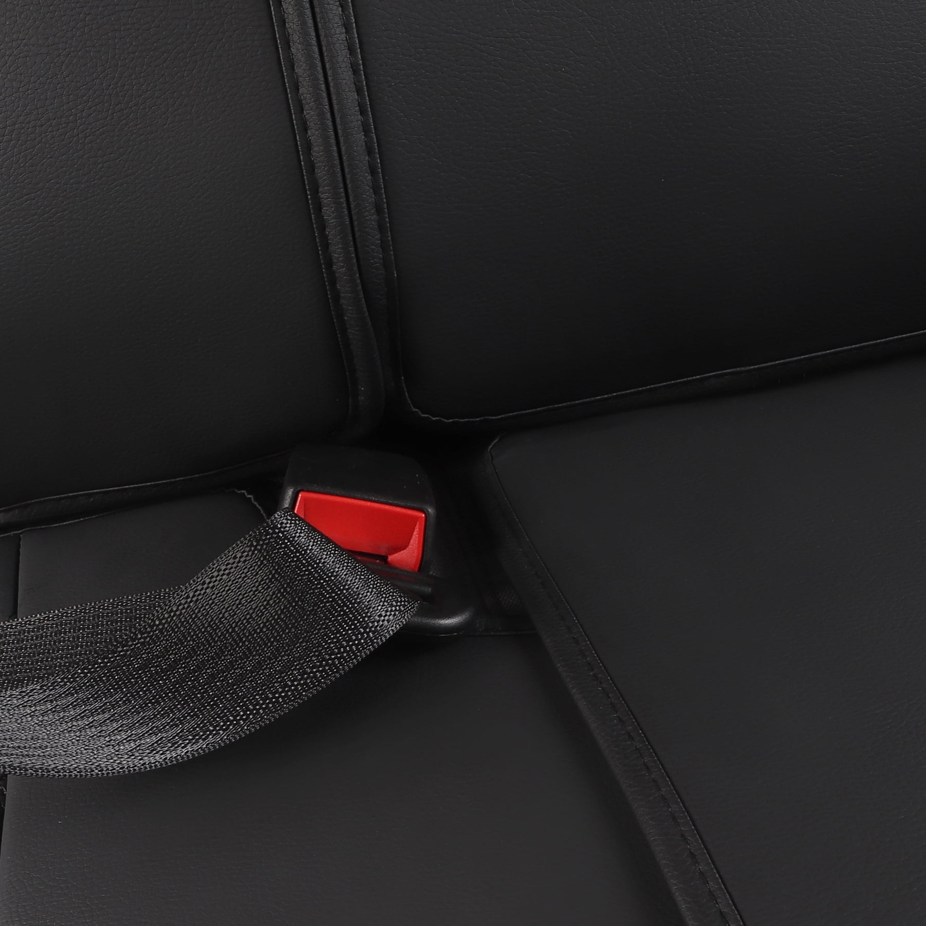 JOJOBAY Car Seat Covers for Dodge Ram,Fit 2009-2025 1500/2500/3500 HD Pick-up Truck,Crew,Regular,Quad,Mega Cab,Waterproof Leather Seat Covers,Seat Covers Protectors (Rear Seat Cover,Black)