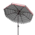 thumbnail image 2 of SAFAVIEH Maui 9' Market Crank Striped Tilt Patio Umbrella, Red Stripe, 2 of 3