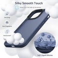 thumbnail image 2 of Designed for iPhone 14 Pro Case, [Support Wireless Charging] Soft Silicone Slim Anti-Scratch Protective Phone Case for iPhone 14 Pro 6.1 inch, Blue, 2 of 13