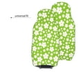 thumbnail image 6 of Xecao Green White Flowers Print Car Seat Cover in That Fits Most Cars, Vans, SUVs, and Trucks., 6 of 7