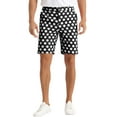 thumbnail image 1 of Pantalones cortos de negocios planos para hombre INSPIRE CHIC con lunares para el verano, color negro, talla 30, 1 of 5