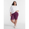 thumbnail image 2 of Terra & Sky Women’s Plus Bike Shorts with Pockets, 9” Inseam, Sizes 0X-5X, 2 of 5