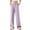 Purple, variant on HAOTAGS Teen Girls Cotton Lounge Pants (5-15), Elastic Waist Side Pockets Loose Breathable Sleep Long Trousers Hot Pink 7-8Years