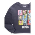thumbnail image 3 of Grayson Social Girls ACDC Graphic Crewneck Sweatshirt with Long Sleeves, Sizes 4/5-14/16 & Plus, 3 of 3