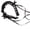 Black, variant on Women Wash Face Plush Headband Funny Cartoon Snail Antenna Eyes Elastic Hair Band Candy Color Makeup Turban Bandan
