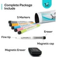 thumbnail image 3 of FZC-12x8 inch - Small White Board - Magnetic whiteboard - Magnetic Dry Erase Board - Fridge whiteboard - Refrigerator whiteboard - White Board for Fridge - Dry Erase Board Magnetic - Magnetic White B, 3 of 4
