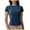 Dark Blue, variant on Shirts For Women Tees Tops Short Sleeve Yoga Workout Cropped Solid Basic Tight Quick Dry Layer Clothes Black