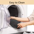 thumbnail image 2 of Memory Foam U-Shaped Toilet Rug Contour Bath Rug 20 x 24 inch Bathroom Commode Contour Rug Super Water Absorption Non-Slip Thick Machine Wash and Easier to Dry Black, 2 of 8