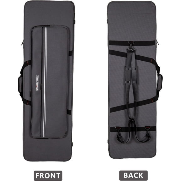 Crossrock Electric Guitar Foam Case for Strat & Tele | Lightweight Gray Gig Bag with Adjustable Fit, Plush Interior & Storage (CRP300EDG)