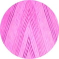 thumbnail image 1 of Ahgly Company Indoor Round Abstract Pink Contemporary Area Rugs, 7' Round, 1 of 4