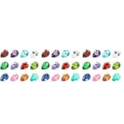 36 pcs  Drop-shaped Jewel Gems for Arts Crafts Themed Party Decoration Accessories Children Activities (Assorted Color)