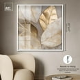 thumbnail image 5 of Golden Cascades Shadowbox Print Elegant Nature Art by Art Remedy, White Frame, 40 x 40, 5 of 7