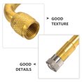 thumbnail image 3 of OULII Vacuum Gauge Tire Valve Extension Adapter Brass 90 Degree Angle 1Pcs, 3 of 8