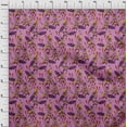 thumbnail image 4 of oneOone Rayon Purple Fabric Tropical Fabric For Sewing Printed Craft Fabric By The Yard 56 Inch Wide, 4 of 5