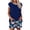 Navy-A, variant on Women's 2 Piece Lounge Sets Crew Neck Short Sleeve T Shirts Drawstring Print Shorts Summer Comfy Outfits (XL, Army Green)