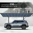 thumbnail image 6 of IMagacFun 17.5x9x11 Metal Single Carport Heavy Duty Car Shelter with Metal Frame and Polycarbonate Panels for Outdoor Driveway Car, Truck, 6 of 8