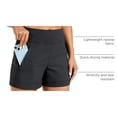 thumbnail image 4 of Shorts CRZ YOGA de tiro medio con elasticidad, bolsillos con cierre de 4" para senderismo, 4 of 6