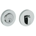 thumbnail image 1 of Baldwin 8244260 Deadbolt Single Cylinder, Polished Chrome, 1 of 1