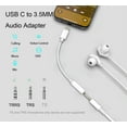 thumbnail image 2 of USB C to 3.5mm Headphone Jack Adapter, USB C to Aux Audio Dongle Nylon Cable for iPhone 15 Pro/15 Plus/15 Pro Max,iPad,MacBook, for Samsung Galaxy S24 S23 S22, and More Type C Devices (2 Pack), 2 of 7