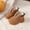 Khaki, variant on Children's Thick Warm Boys And Girls Baby Toddler Shoes Plus Velvet Soft Bottom Snow Boots