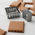 thumbnail image 5 of 3-Piece Stainless Steel Square Baking Mold Set For Uniform Cookies Cakes Brownies, 5 of 8